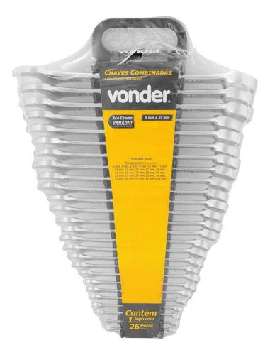Jogo De Chaves Combinadas Kit 26 Peças 06-32mm Vonder