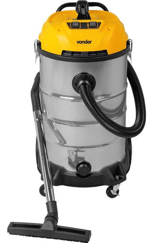 Aspirador De Pó E Líquidos 80 Litros 2.400w Apv2480 Vonder A Amarelo