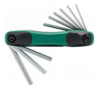 Jogo Chave Allen C/ 9 Pçs Canivete 5/64 A 1/4 St09122sj Sata