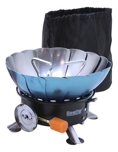 fogareiro portatil para camping para brisa e viagem bestfer