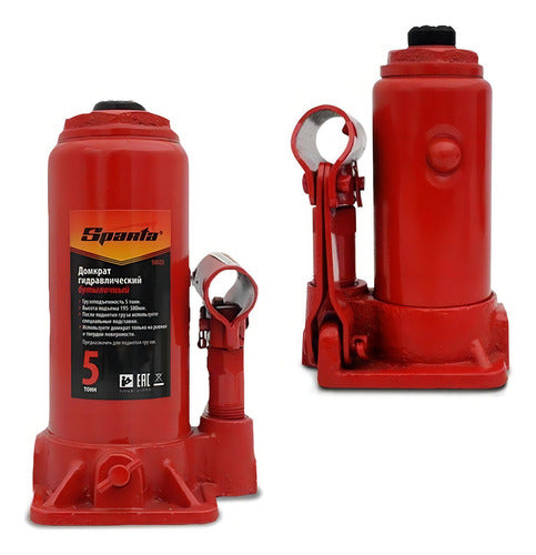 mini macaco hidraulico sparta garrafa 5 toneladas vermelho