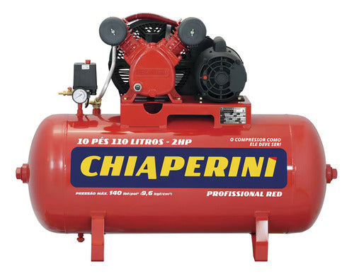 compressor de ar elétrico chiaperini profissional red 10/110