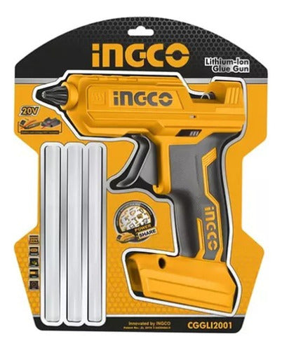 Pistola De Cola Quente A Bateria (não Acompanha) 20v Ingco  - Laranja