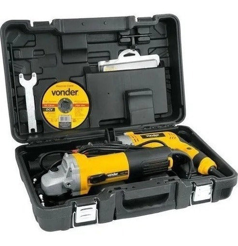 kit furadeira 1/2 e esmerilhadeira 4.1/2 220v vonder
