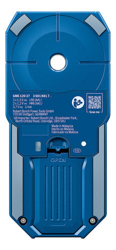 Detector E Scanner De Parede Profissional Gms 120-27 Bosch