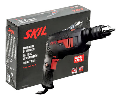 Furadeira De Impacto Parafusadeira Elétrica De 13mm Skil 655