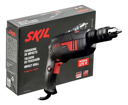 Furadeira De Impacto Parafusadeira Elétrica De 13mm Skil 655