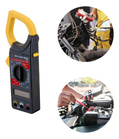 Alicate Amperímetro Digital Multimetro Sonoro Fertak