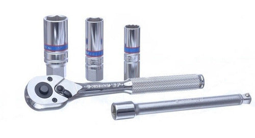 Jogo P/ Trocar Velas C/ 5 Pçs Encaixe 3/8'' 3501mr King Tony