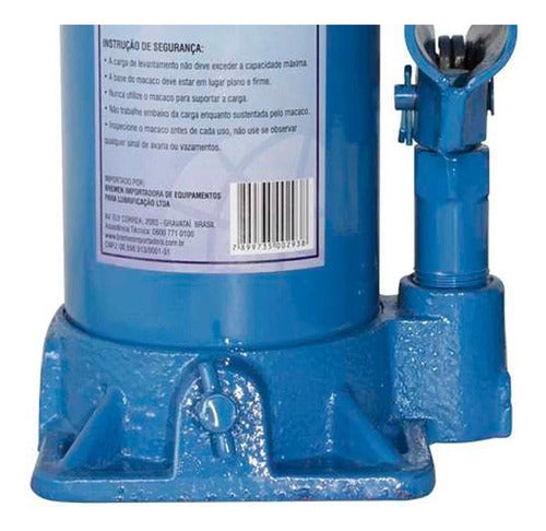macaco hidráulico elevação garrafa 10 toneladas 2214 bremen