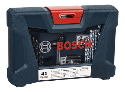 Maleta De Ferramentas Bosch V-line Com 41 Unidades Cor Azul