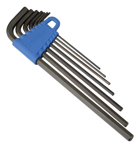 Jogo Chave Allen Longa De 2 A 8mm 7 Peças Gedore 42l-7m Preto
