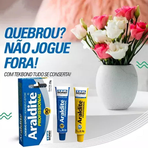 adesivo araldite profissional 23g tekbond (90min)