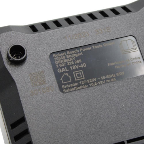 Carregador Bivolt 18v Gal 18v-40 Original Bosch 1600a028ty