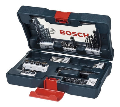 Maleta De Ferramentas Bosch V-line Com 41 Unidades Cor Azul