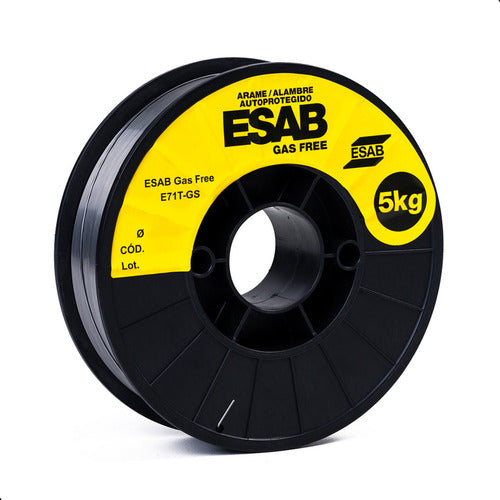 arame para solda mig uso sem gás 0,8mm 5kg - esab gas free