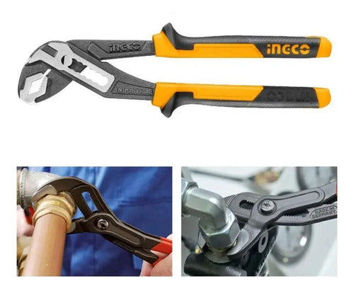 Alicate Bomba D' Água 10'' Cabo Emborrachado  Hpp28258 Ingco
