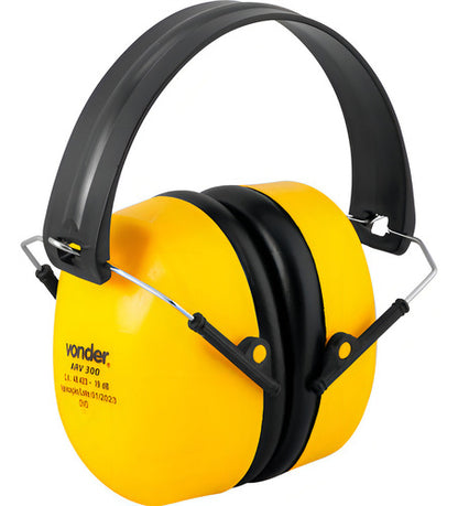 Abafador De Ruídos Tipo Concha 19 Db Arv 300 Vonder Amarelo