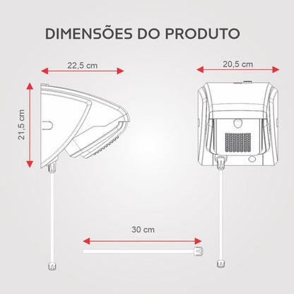 Ducha Compacta Eletrônica Khrome 220v 7800w Fame Khrome 220v 7800 Kw