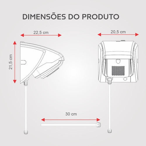 Ducha Compacta Eletrônica Khrome 220v 7800w Fame Khrome 220v 7800 Kw