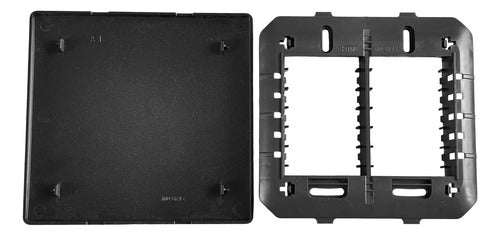 Placa Cega 4x4 Contemporânea Onix Fame Linha Habitat 4573