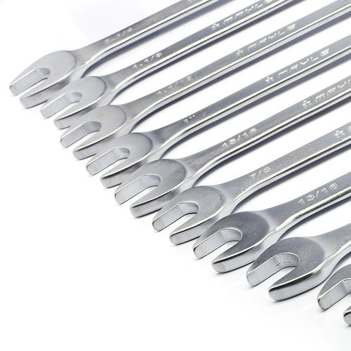 Jogo Chaves Combinada Polegada 1/4 A 1.1/4 Mayle 16 Peças