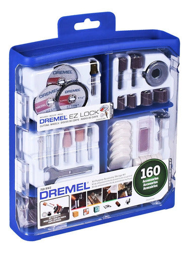 kit de acessórios para minitorno dremel 3000 4000 160 peças