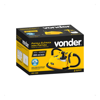 Pistola Pintura E Pulverizar Elétrica Vonder Pev900 400w Amarelo