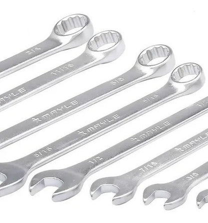 Kit Jogo De Chaves Combinadas De 1/4 A 3/4 Pol 9 Peças Mayle