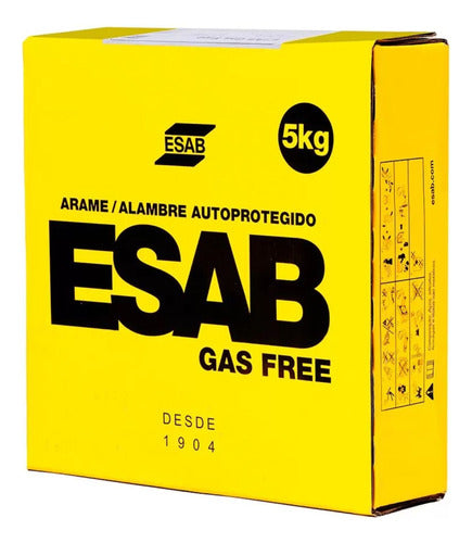 arame solda mig autoprotegido sem gás esab gas free 1,0 5kg