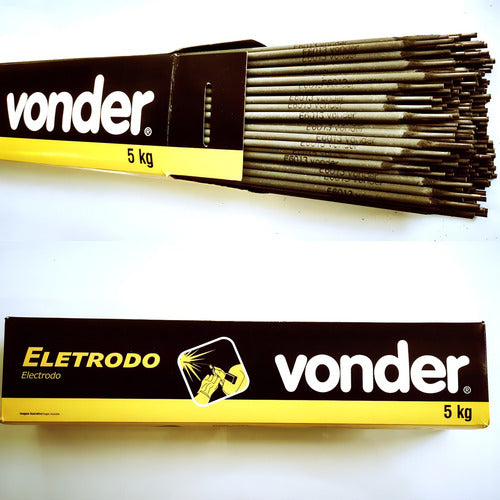 eletrodo solda elétrica e6013 2,50mm 5kg vonder