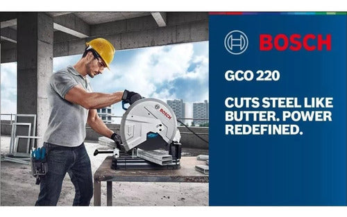 policorte cortadora disco metais bosch gco 220 2200w 220v