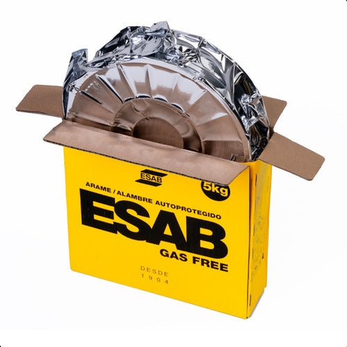arame para solda mig uso sem gás 0,8mm 5kg - esab gas free