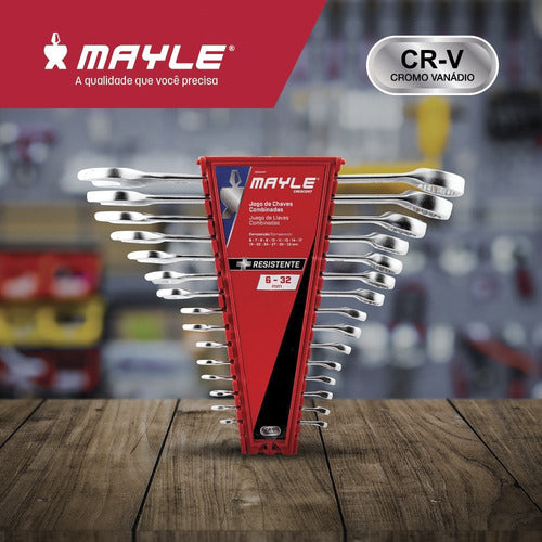 Jogo De Chave Combinada Mayle 102404my 6 A 32mm 15 Peças