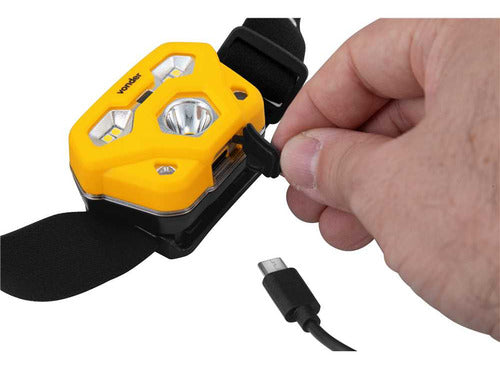 lanterna de led para cabeça recarregável - lcv 400 vonder