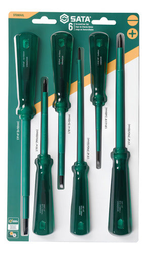 Jogo De Chave Fenda/phillips Isolada 6 Peças St08041l Sata