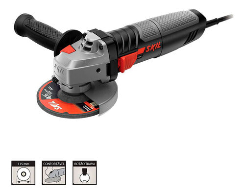 Esmerilhadeira Angular Skil 9004 830w 127v + Discos + Bolsa