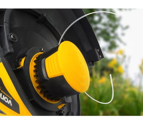 aparador de grama elétrico vonder agv 1000 220v 220v amarelo/preto