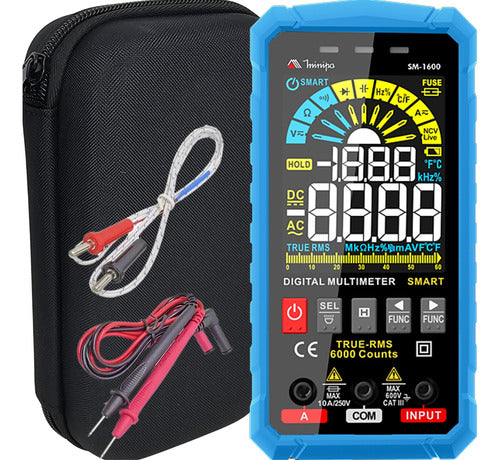 Multímetro Digital Smart Sm-1600 Minipa Temperatura Ncv 600v