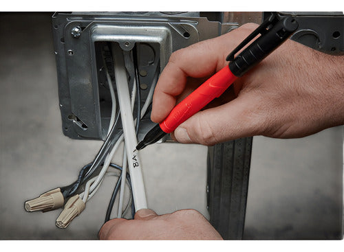 caneta ponta fina preta inkzall 48-22-3100 milwaukee