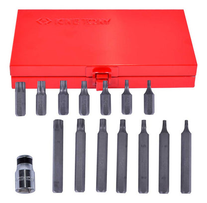 Jogo De Bits Torx 10mm 15 Peças 1015pq King Tony