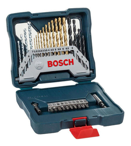 kit jogo ferramentas brocas bits x-line titânio 30 pçs bosch