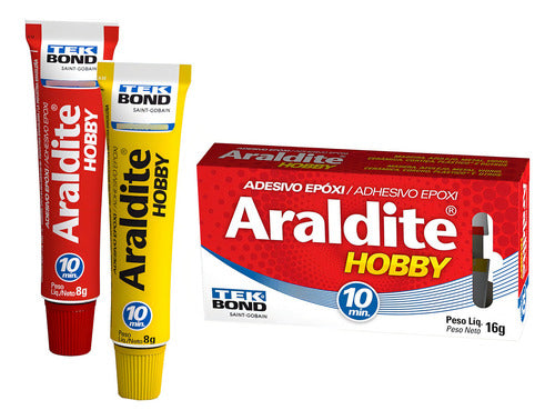 Araldite Cola Epóxi Hobby 16g Caixa Tekbond