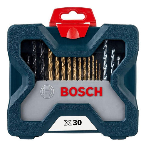 kit jogo ferramentas brocas bits x-line titânio 30 pçs bosch