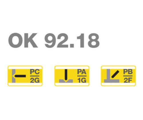 eletrodo ferro fundido aço limável 2,5kg 3,25mm ok 9218 esab