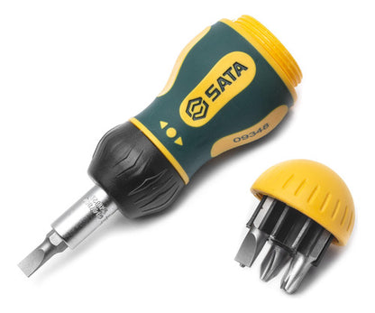 Jogo Chaves Fenda E Phillips Cotoco C/ Catraca 6 Peças Sata