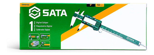 Paquímetro Digital 6 Em Aço Inox 150mm Sata Com Estojo Nf