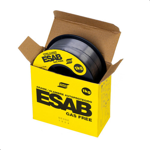 Arame Para Solda Mig Uso Sem Gás 0,8mm 1kg - Esab Gas Free