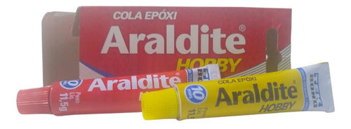 araldite cola epóxi hobby 16g caixa tekbond