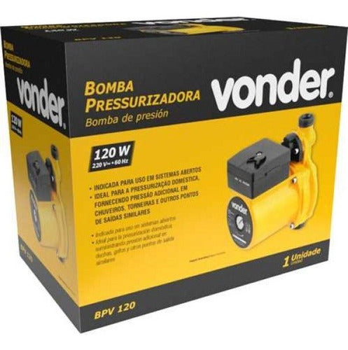 bomba pressurizadora de água 3/4 120w - vonder 220v